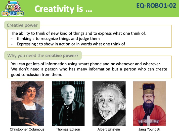 EQ-ROBO1-02 Creativity