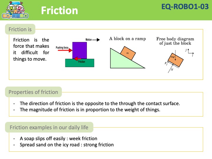 EQ-ROBO1-03 Friction
