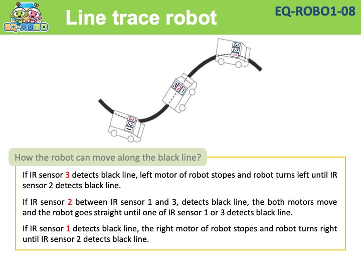 EQ-ROBO1-08 Line trace robot