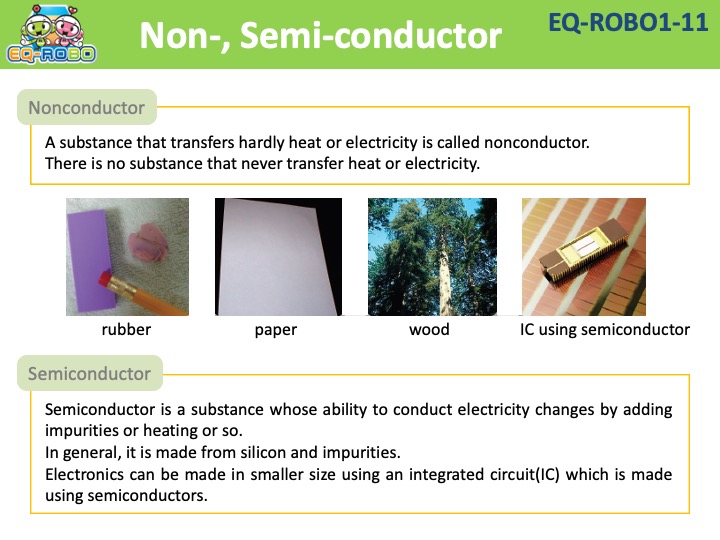 EQ-ROBO1-11 nonconductor, semiconductor